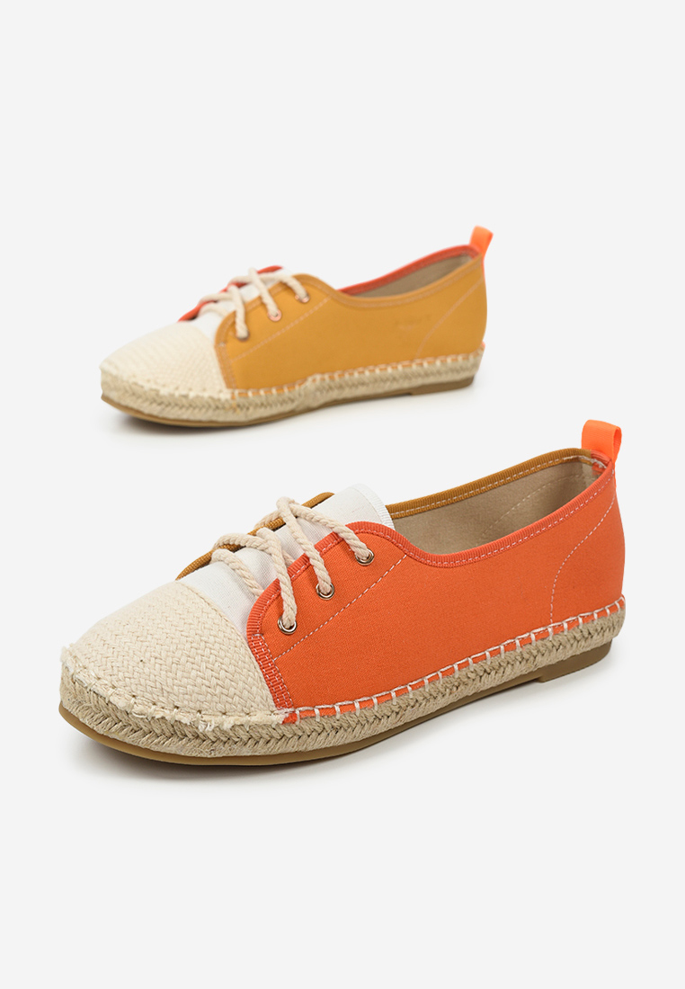 Pomarańczowe espadryle damskie Doria