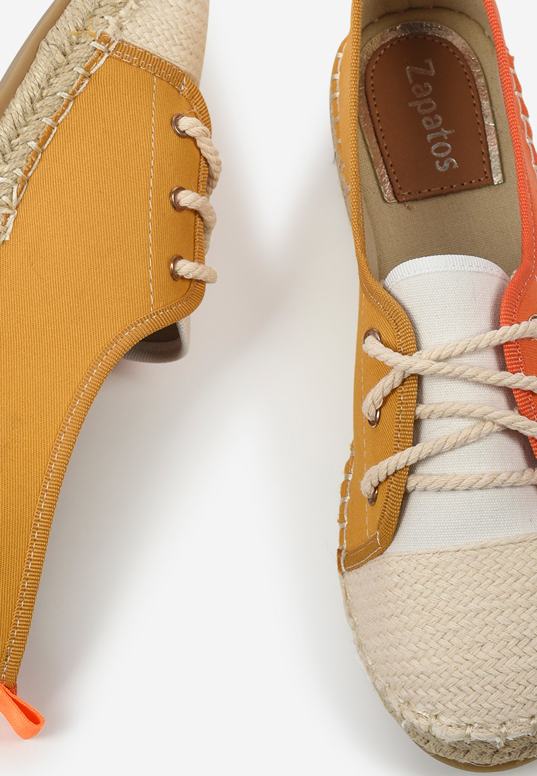 Pomarańczowe espadryle damskie Doria