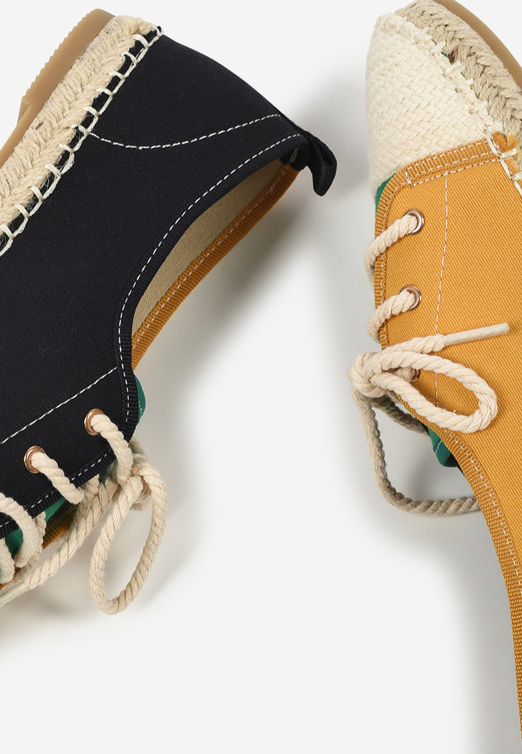 Czarne espadryle damskie Doria