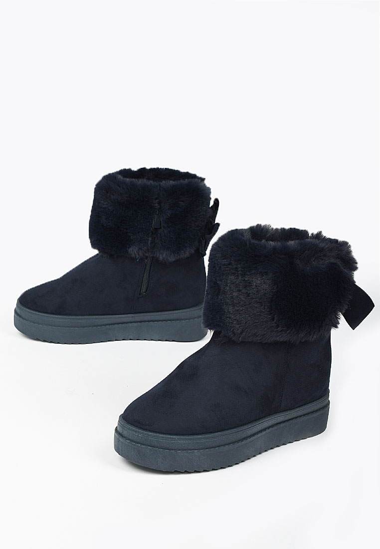 Granatowe zimowe buty damskie Michi