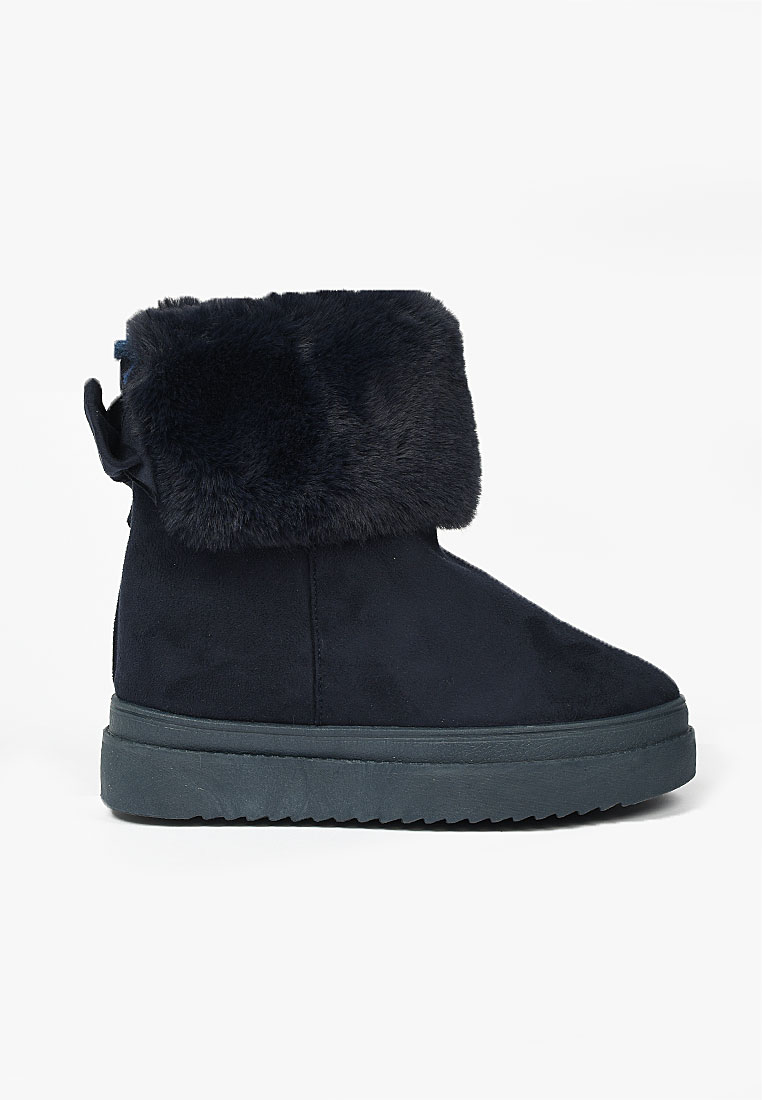 Granatowe zimowe buty damskie Michi