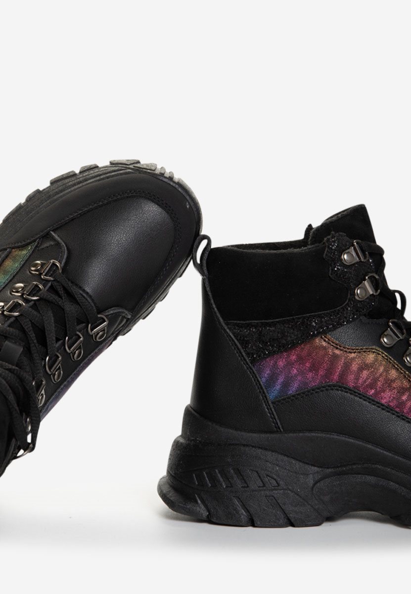 Czarne sneakersy wysokie Livy