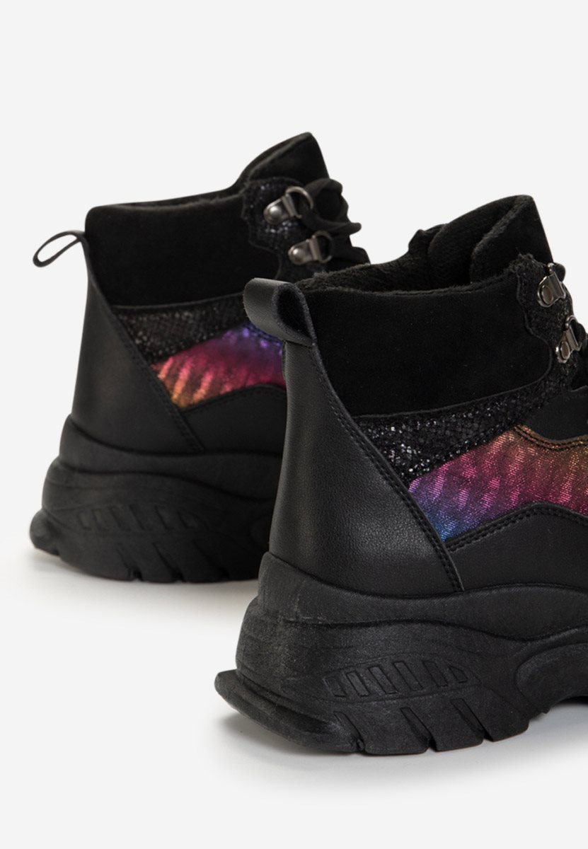 Czarne sneakersy wysokie Livy