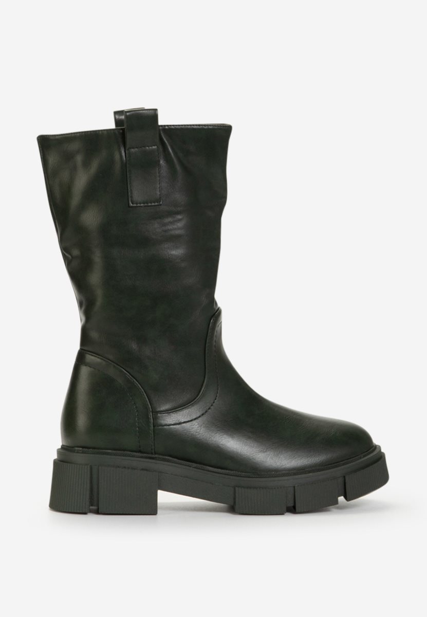 Zielone kozaki damskie Sinorma