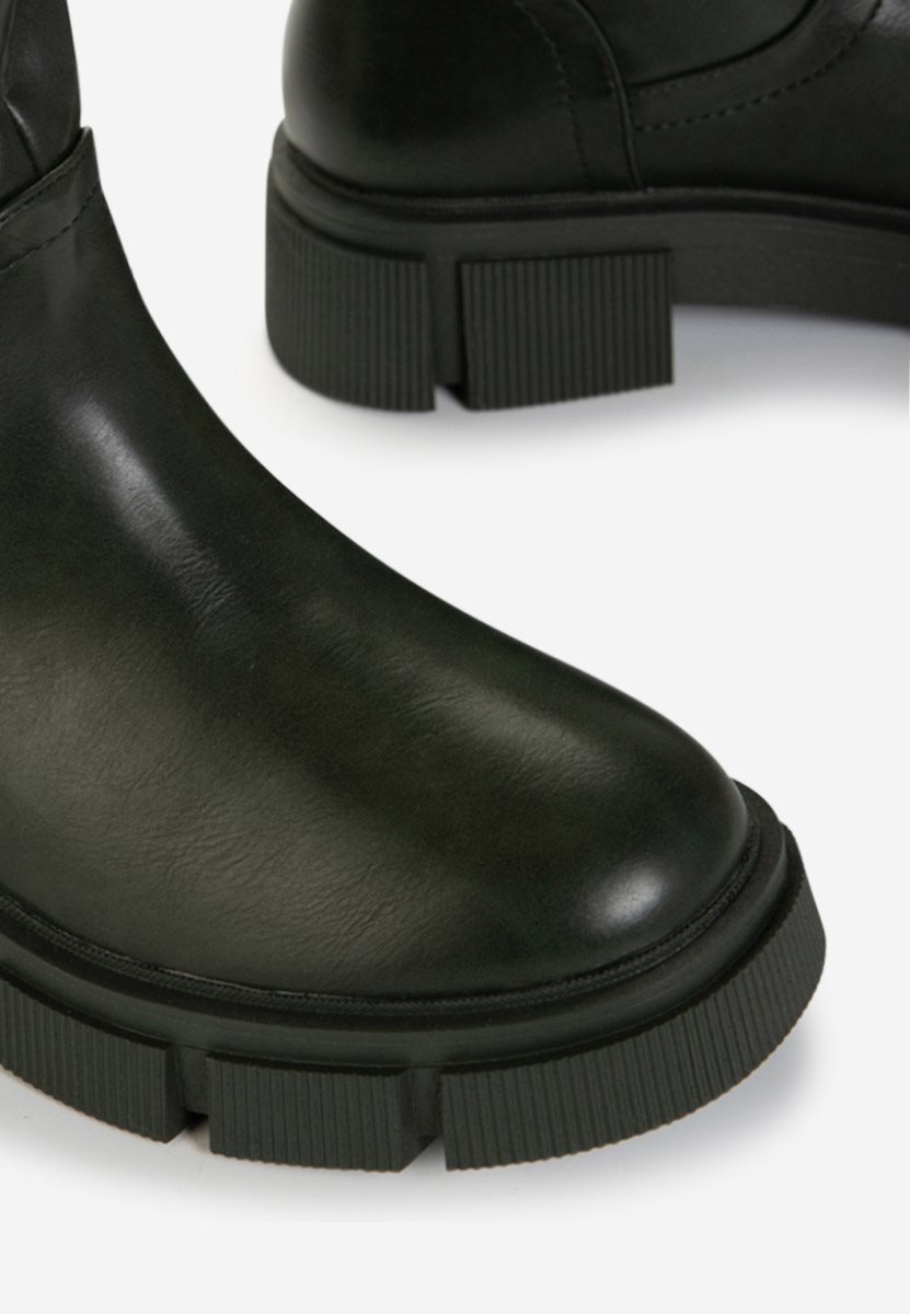 Zielone kozaki damskie Sinorma