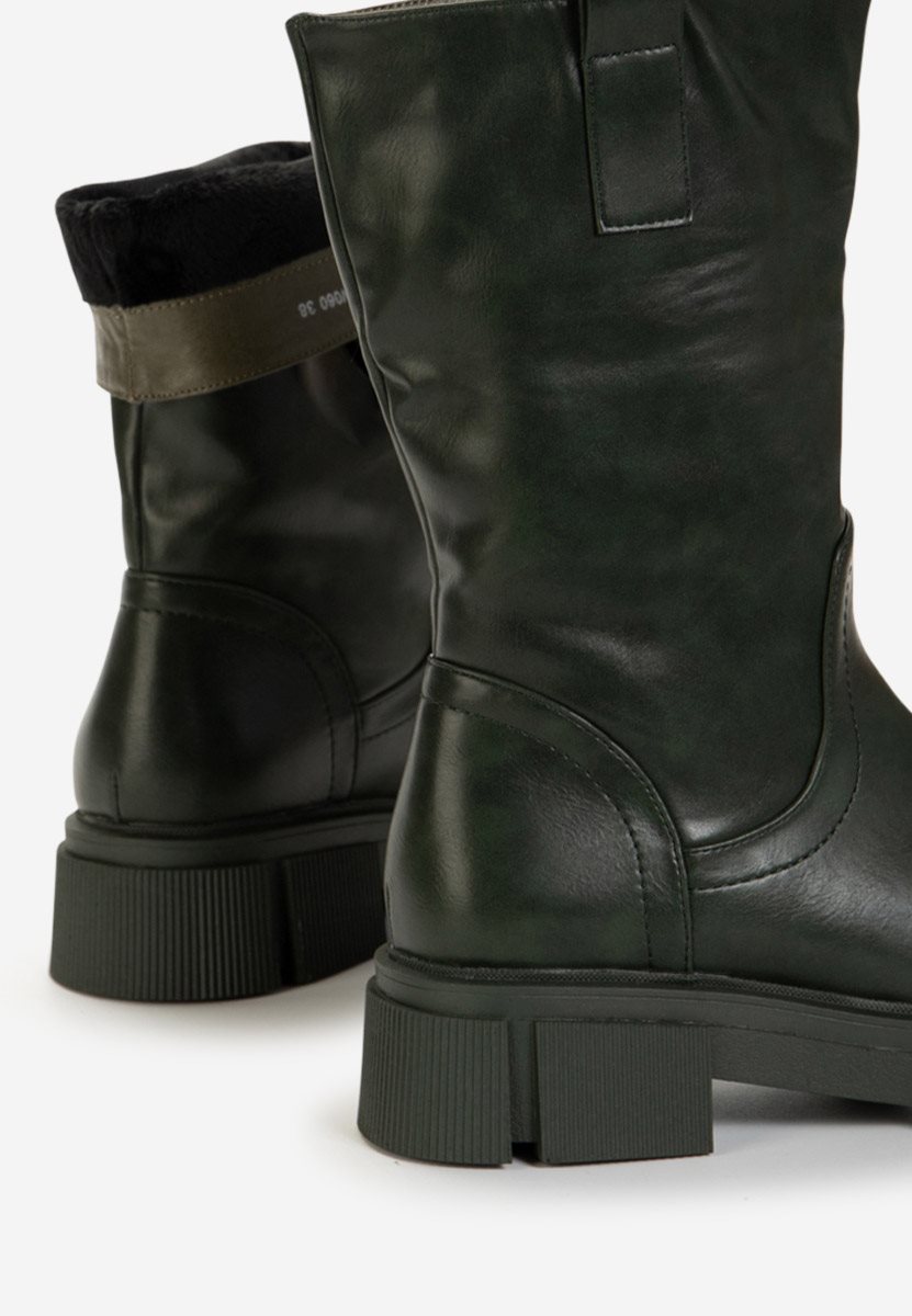 Zielone kozaki damskie Sinorma