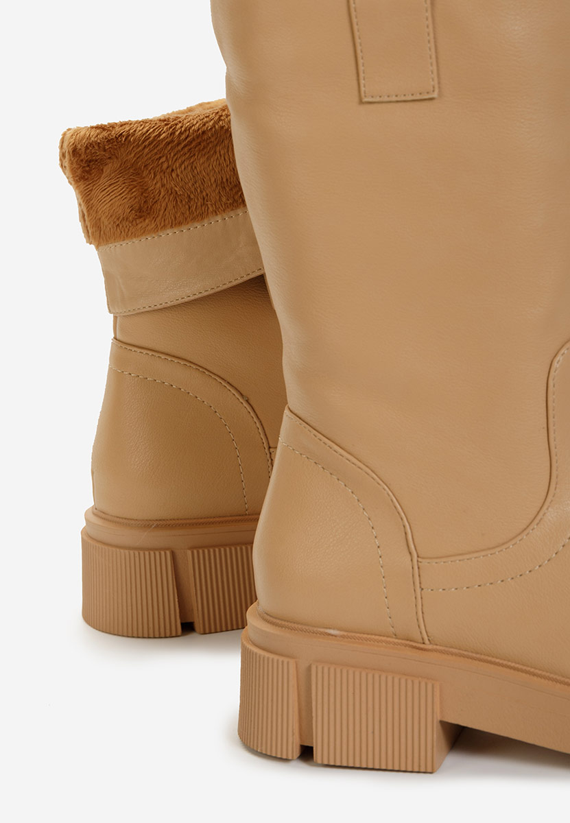 Brązowe kozaki damskie Sinorma