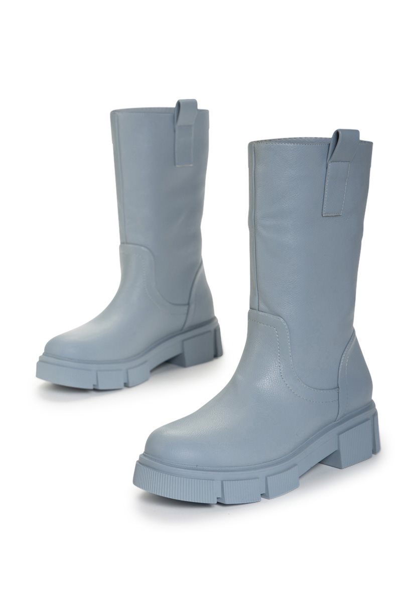 Niebieskie kozaki damskie Sinorma