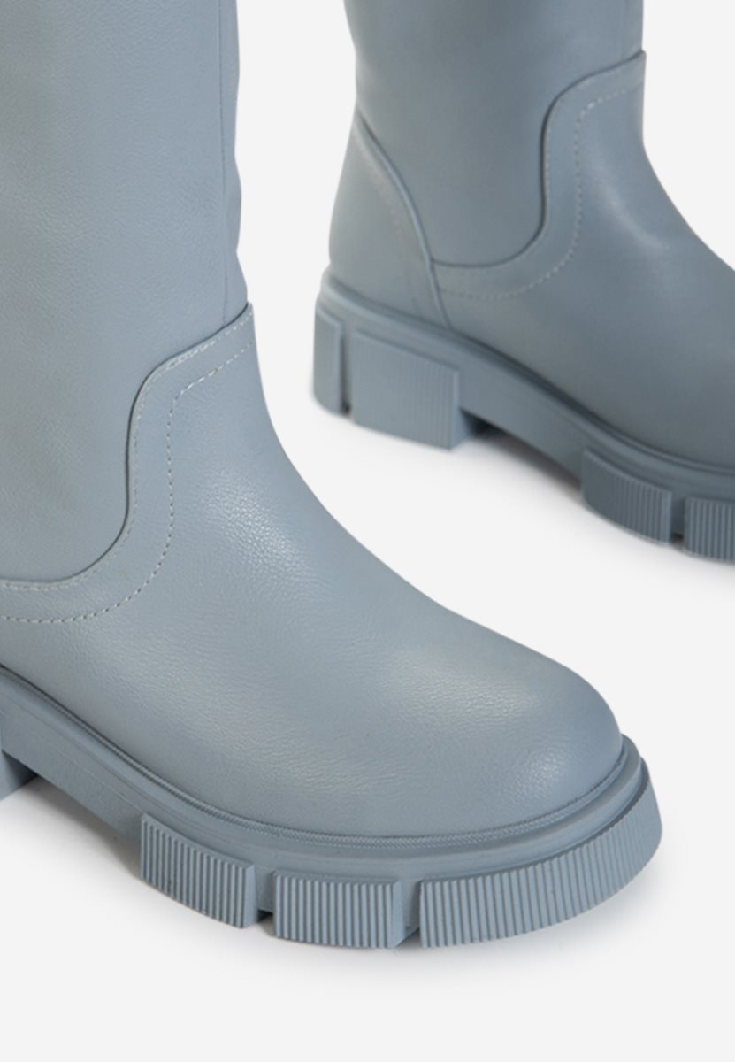 Niebieskie kozaki damskie Sinorma