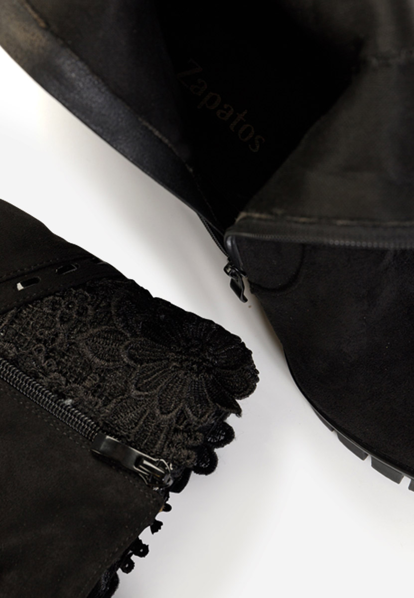 Czarne kozaki do kolan Vienne