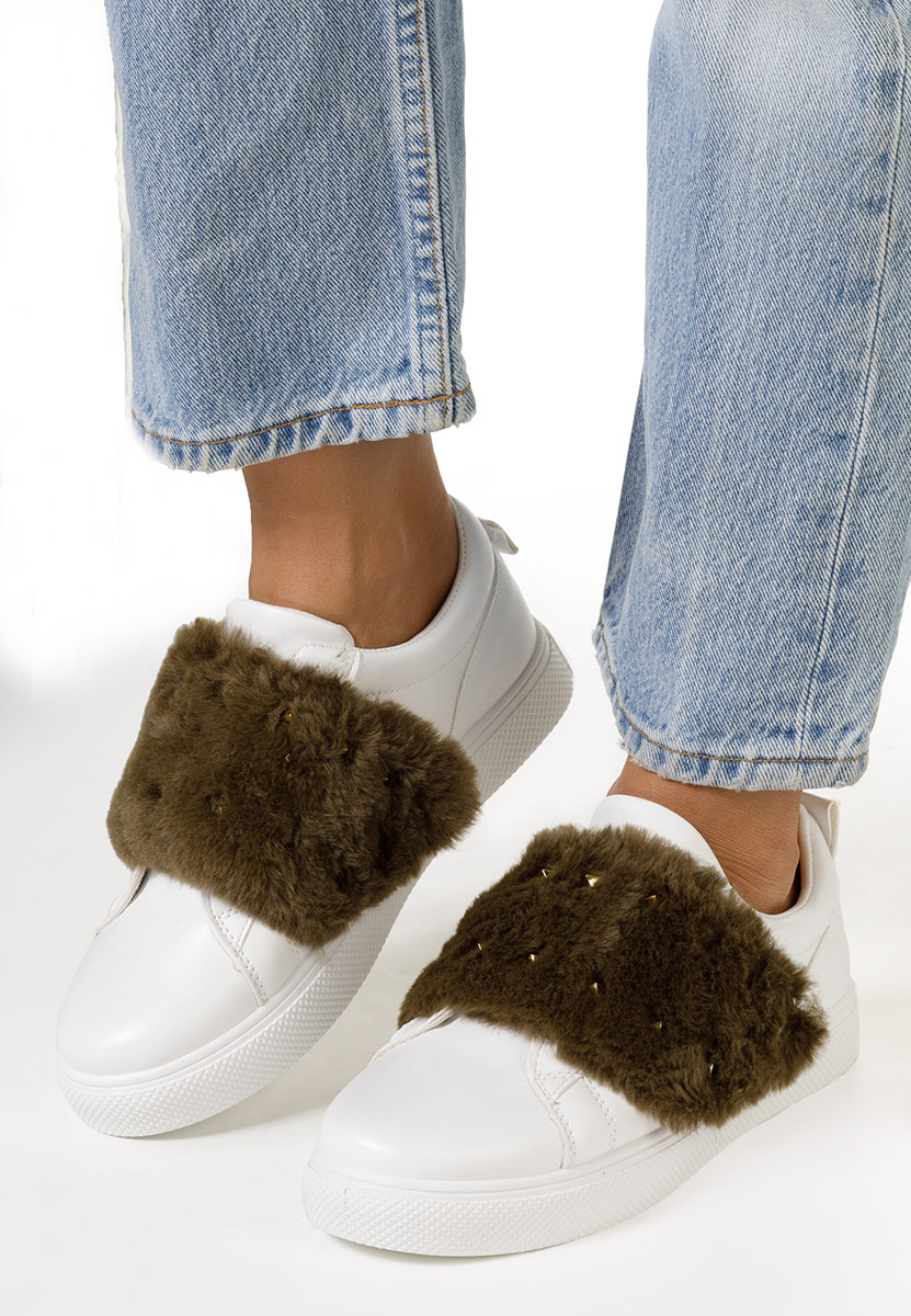 Białe sneakersy damskie Nazira V4