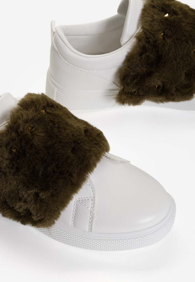 Białe sneakersy damskie Nazira V4