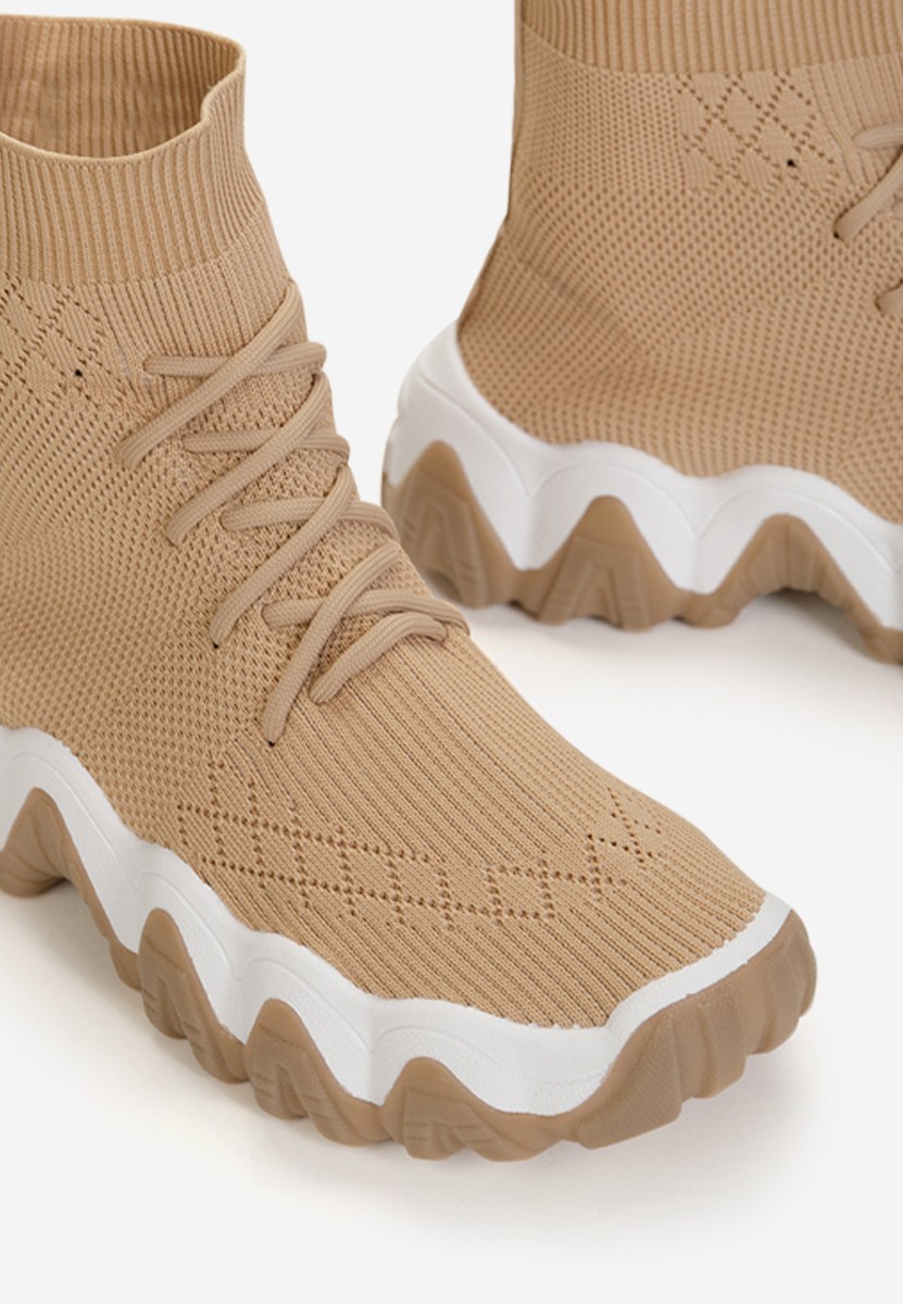Khaki sneakersy wysokie Turin