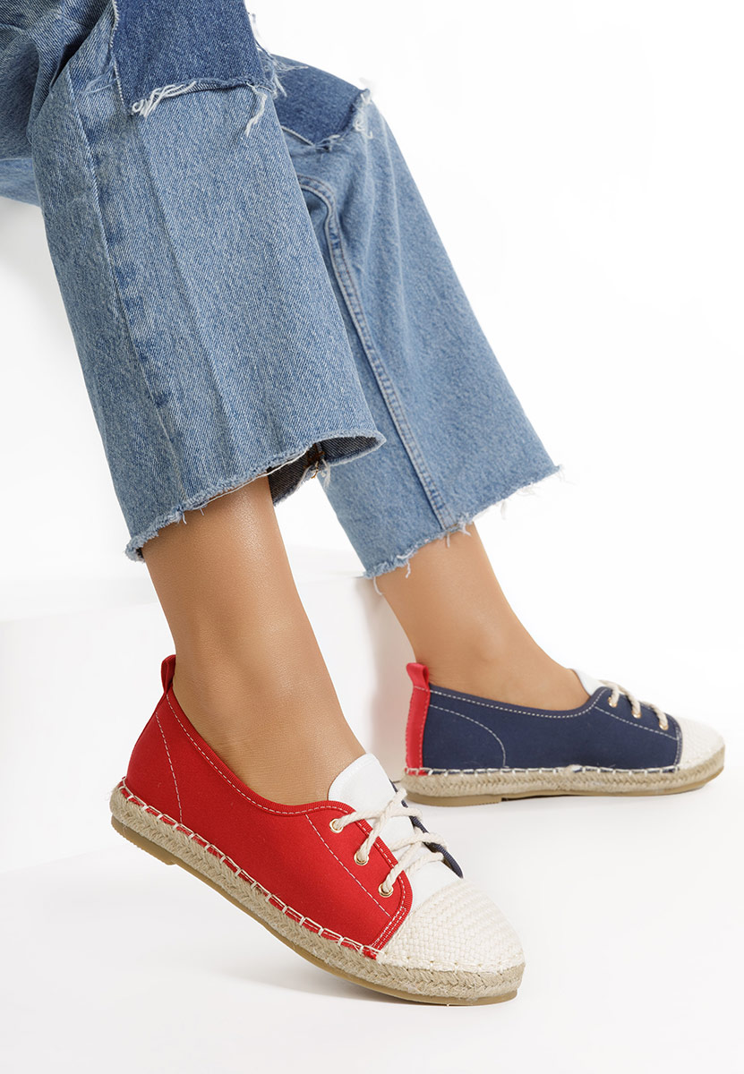 Czerwone espadryle damskie Doria