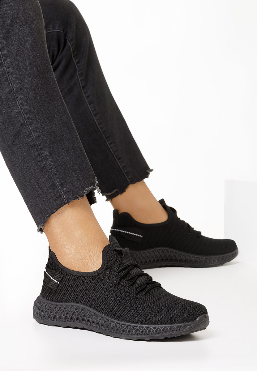 Czarne buty sportowe damskie Esaela