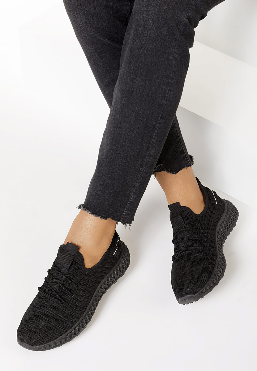 Czarne buty sportowe damskie Esaela