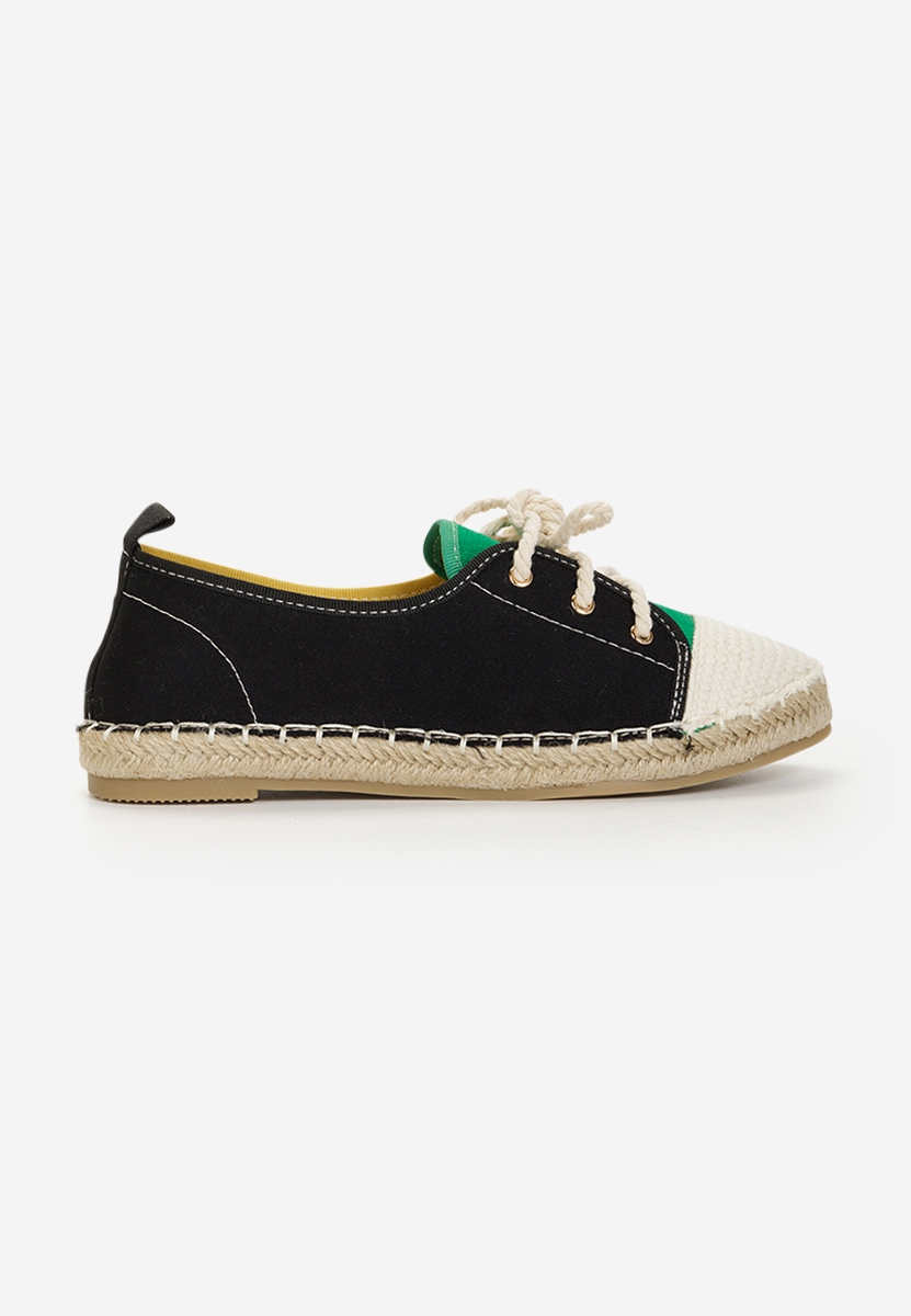 Czarne espadryle damskie Doria
