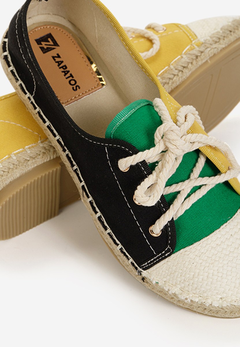 Czarne espadryle damskie Doria