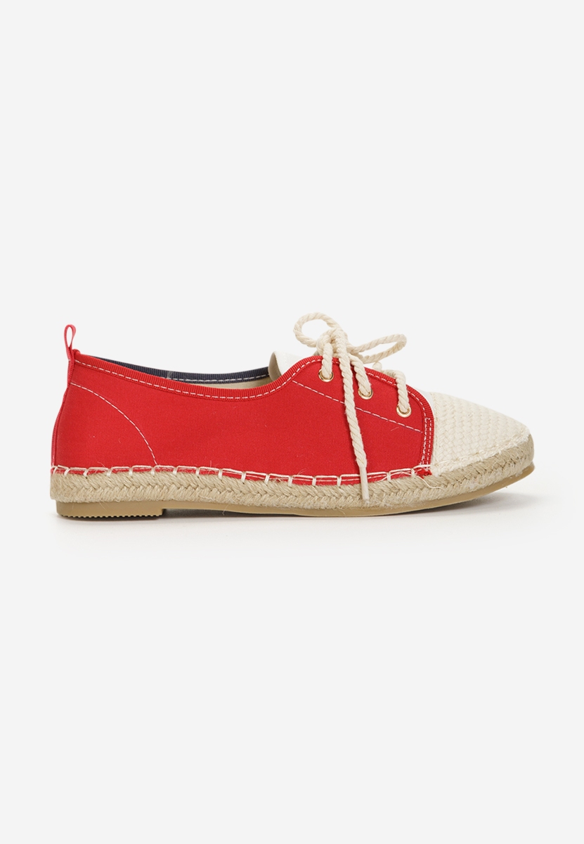 Czerwone espadryle damskie Doria