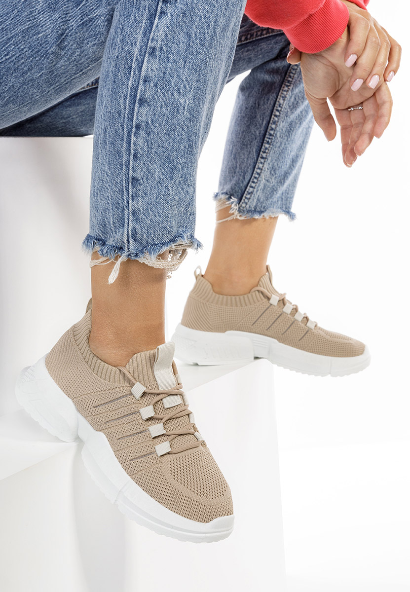 Khaki sneakersy damskie Shaida