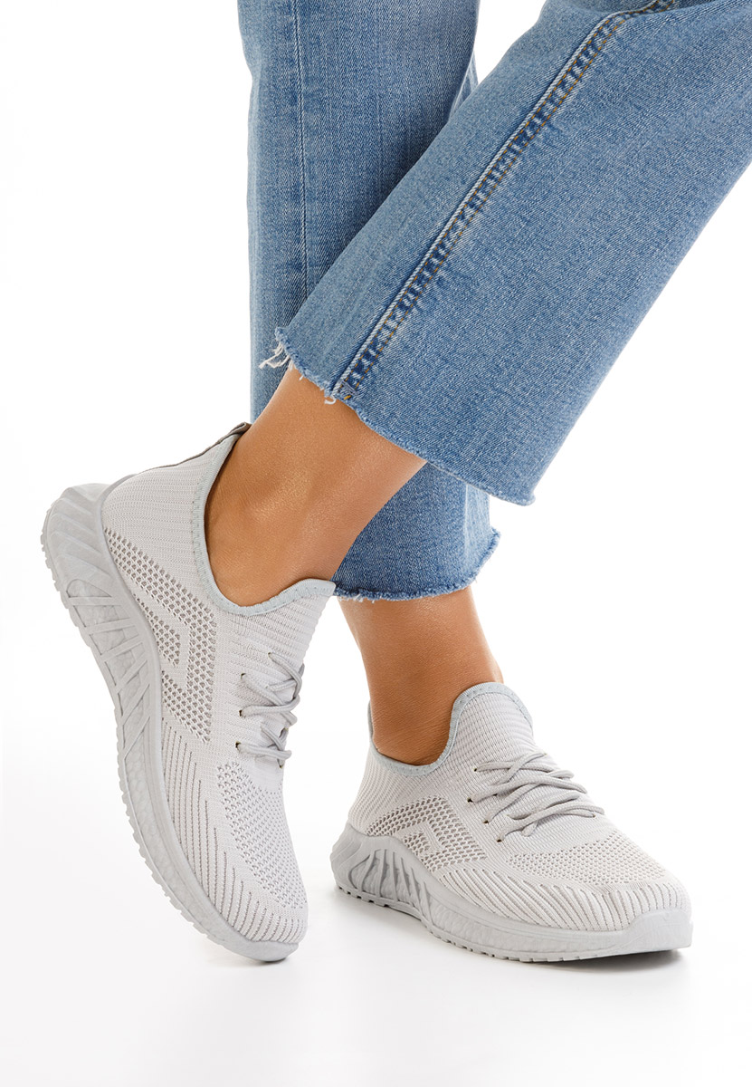 Szare buty sportowe damskie Runner
