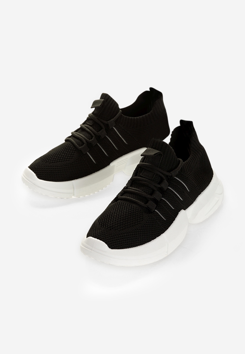 Czarne sneakersy damskie Shaida