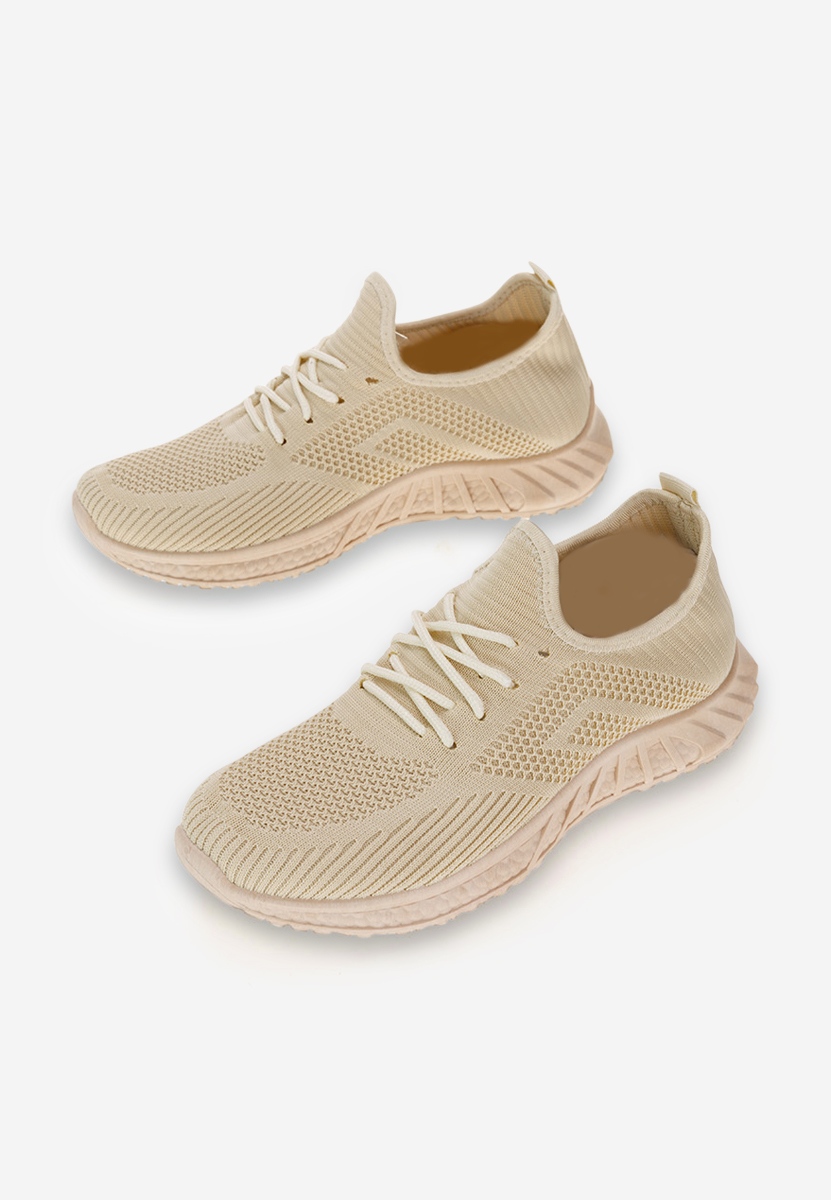 Beżowe buty sportowe damskie Runner