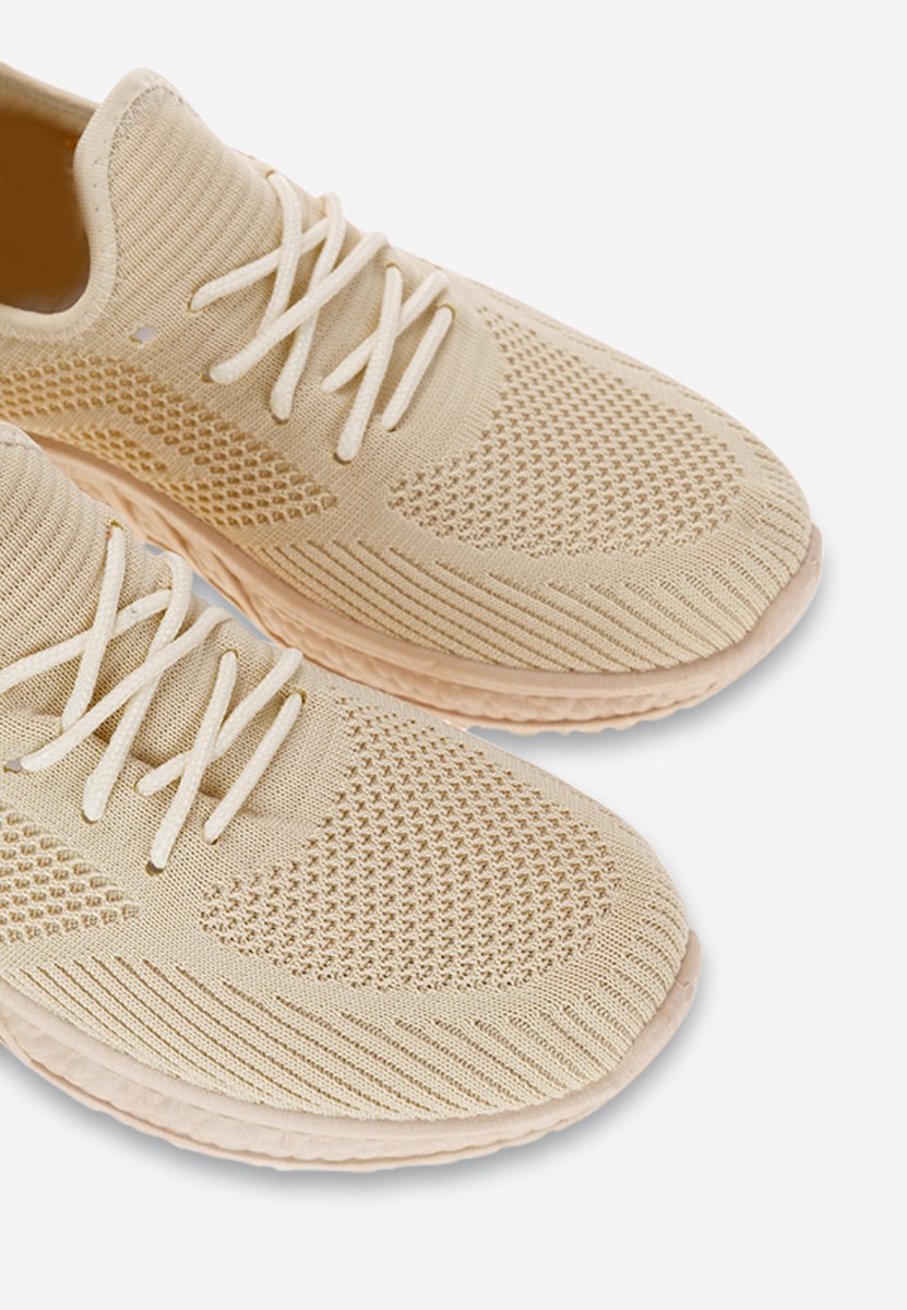 Beżowe buty sportowe damskie Runner