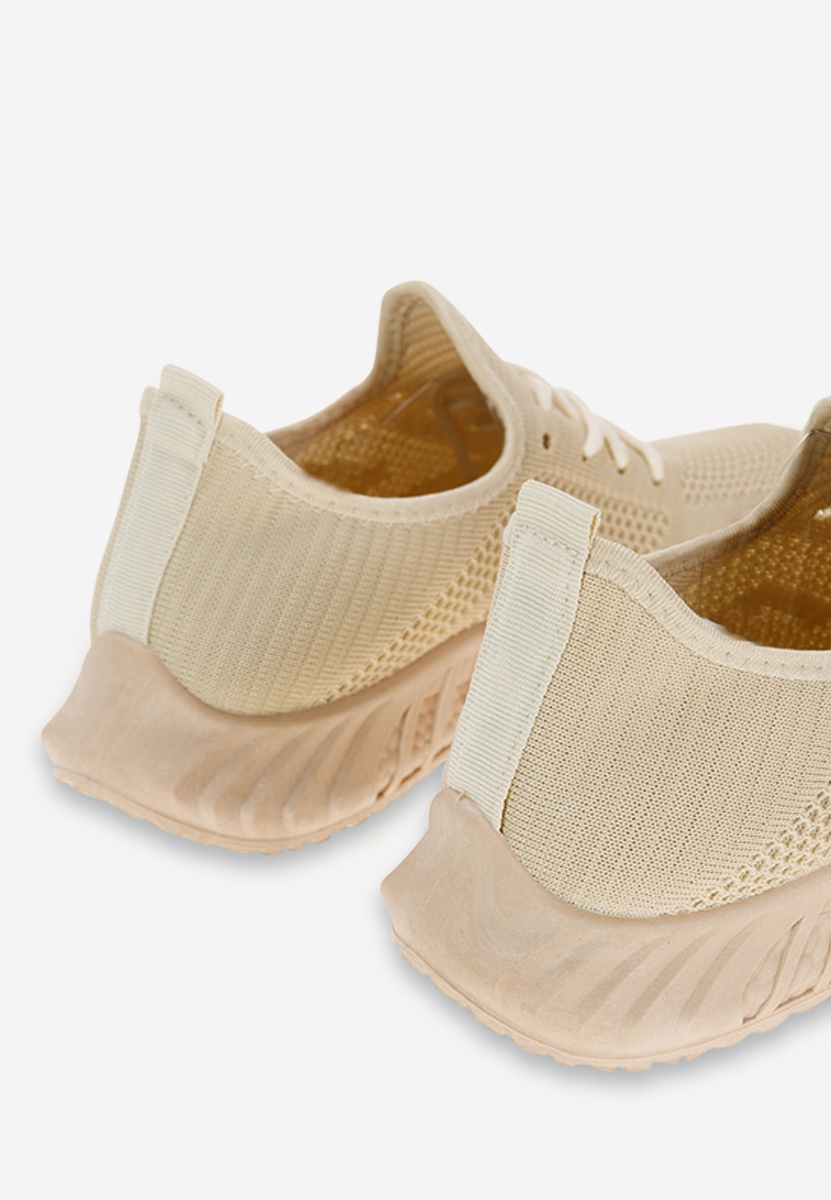 Beżowe buty sportowe damskie Runner