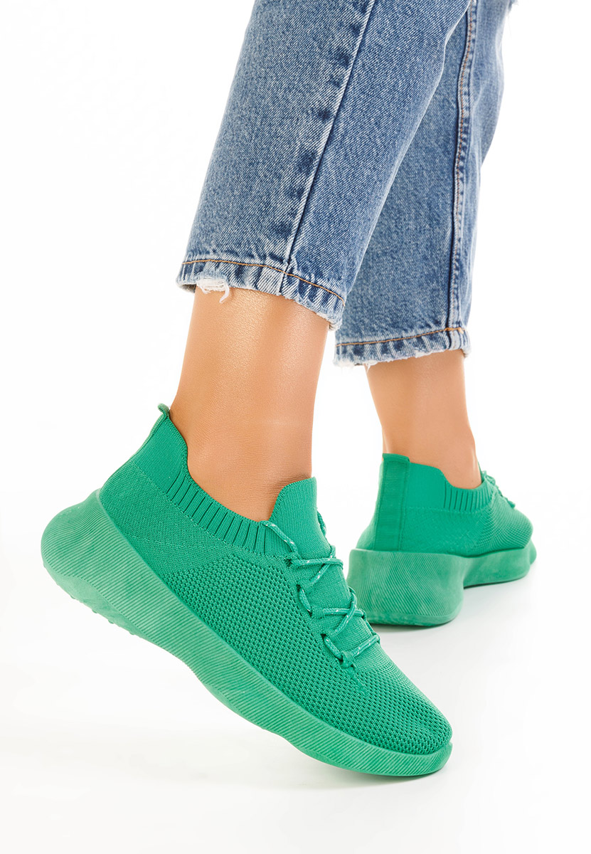 Zielone buty sportowe damskie Marotti
