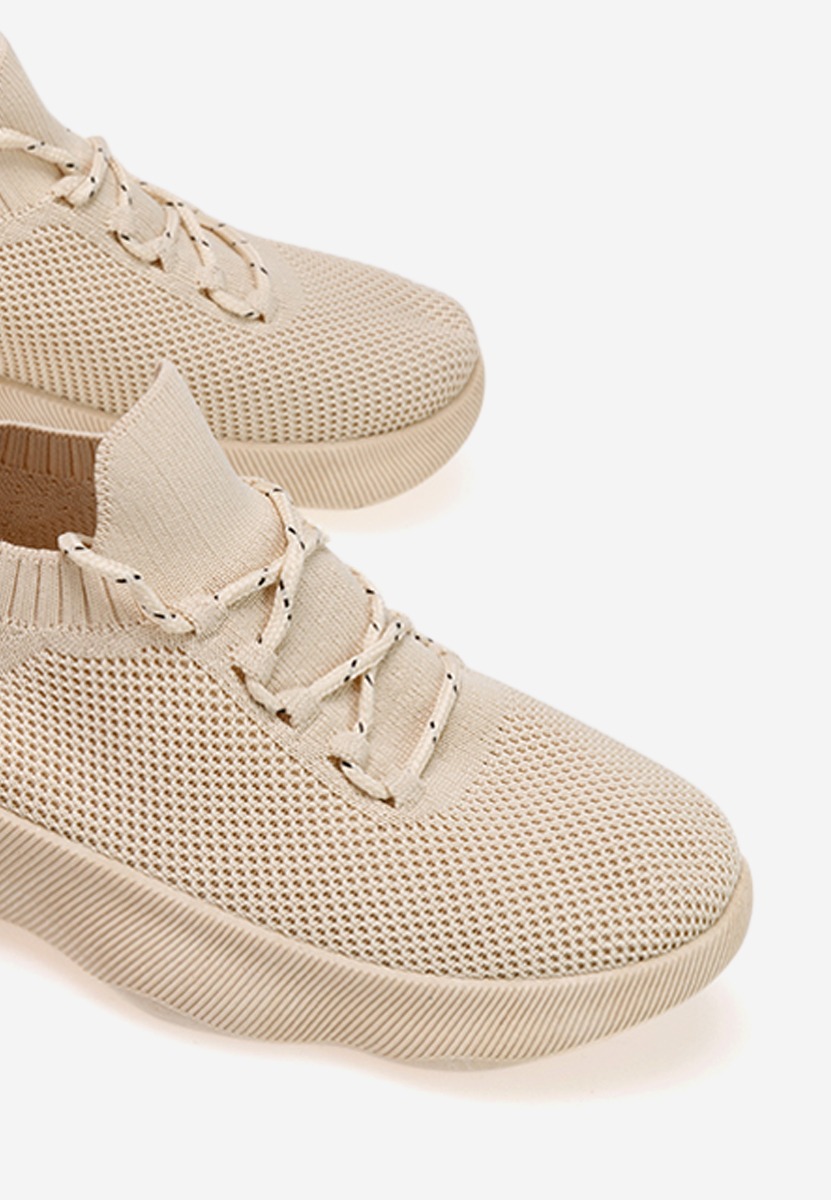 Beżowe buty sportowe damskie Marotti