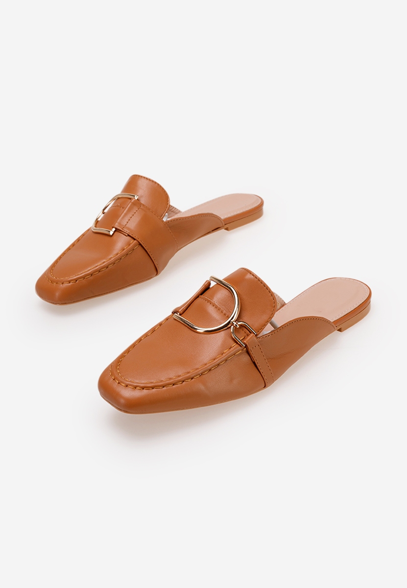 Brązowe drewniaki Migliara