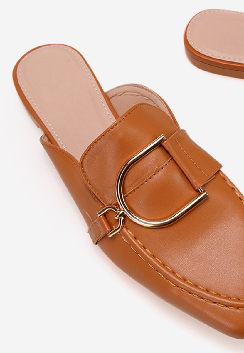 Brązowe drewniaki Migliara