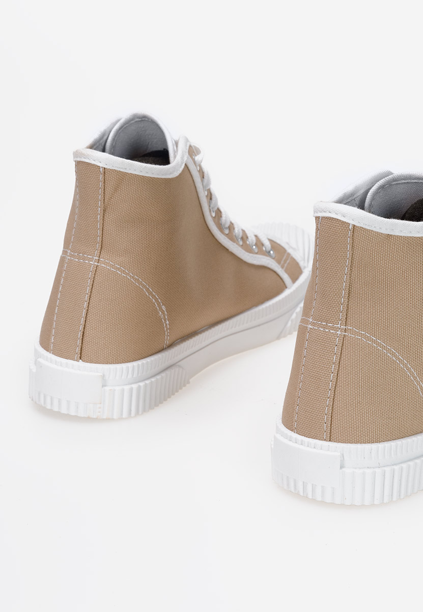 Khaki trampki wysokie damskie Caneiro