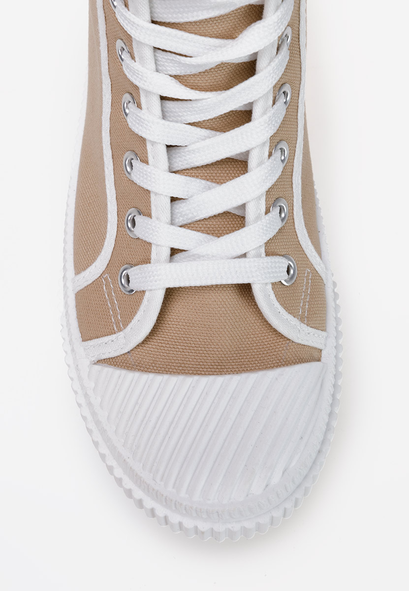 Khaki trampki wysokie damskie Caneiro