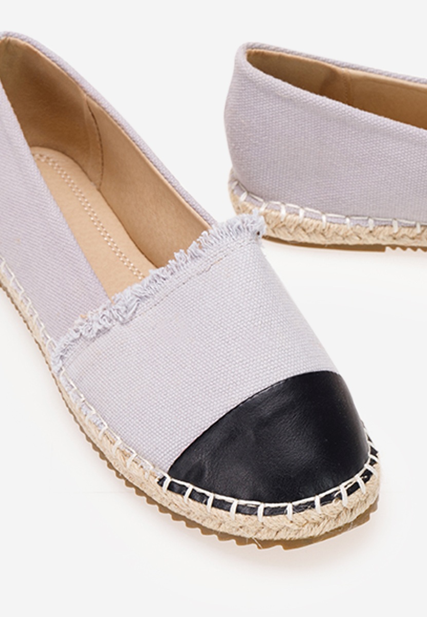 Szare espadryle damskie Daciana