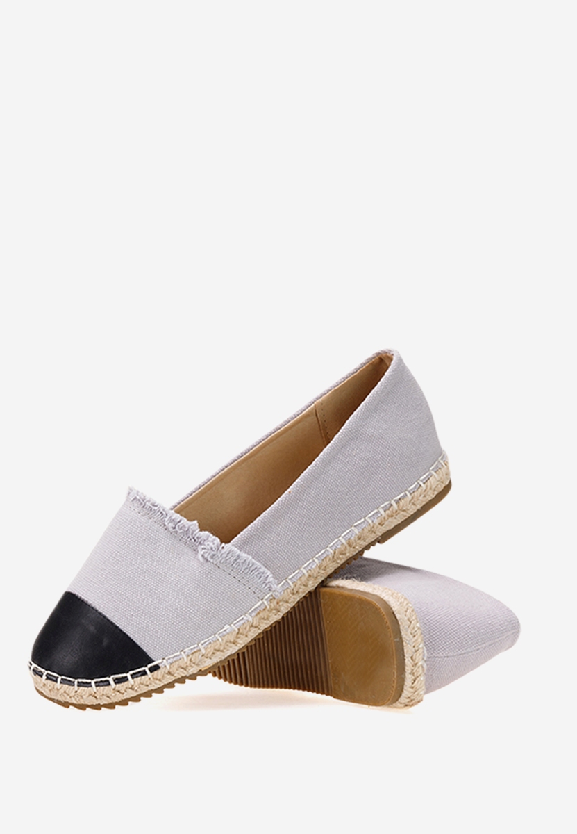 Szare espadryle damskie Daciana