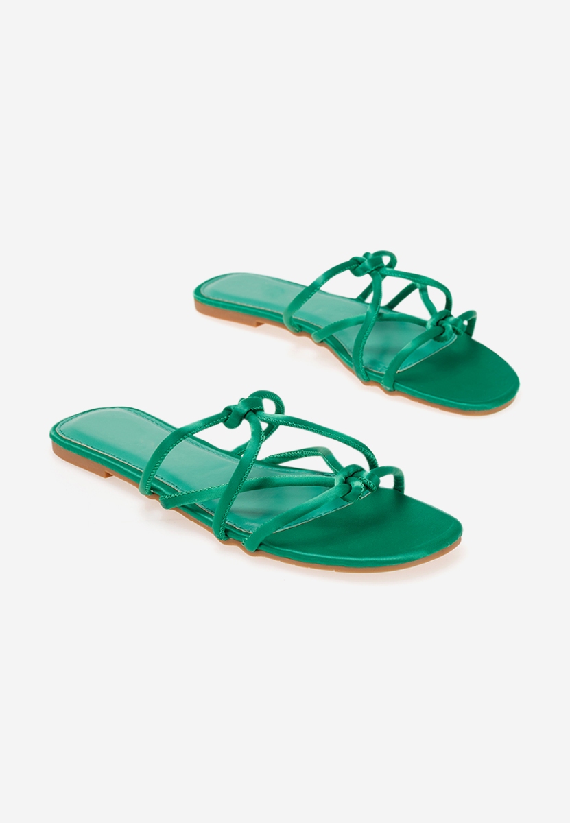 Zielone klapki damskie Ronca