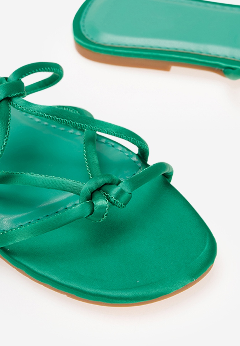 Zielone klapki damskie Ronca