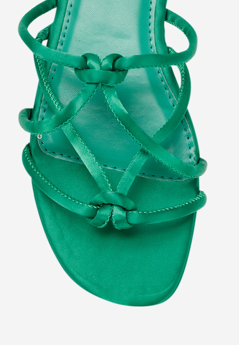 Zielone klapki damskie Ronca