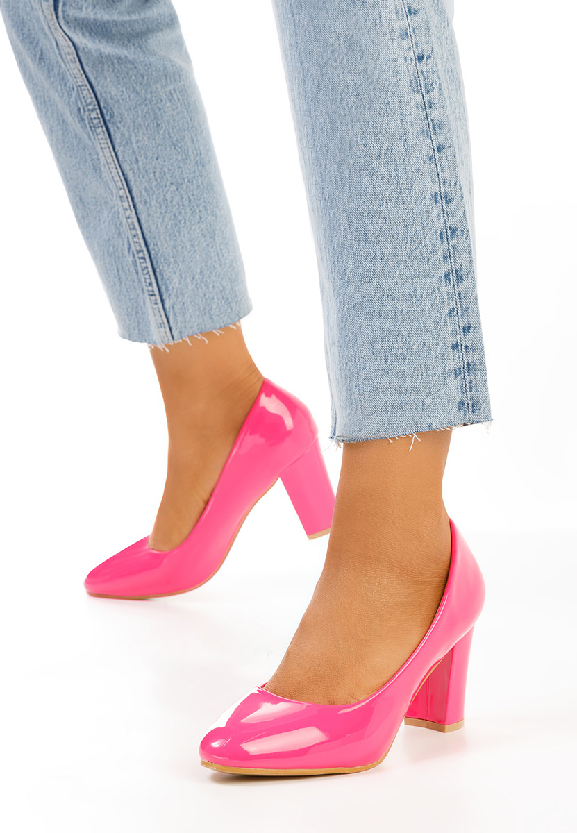 Fuksjowe szpilki na obcasie Chique