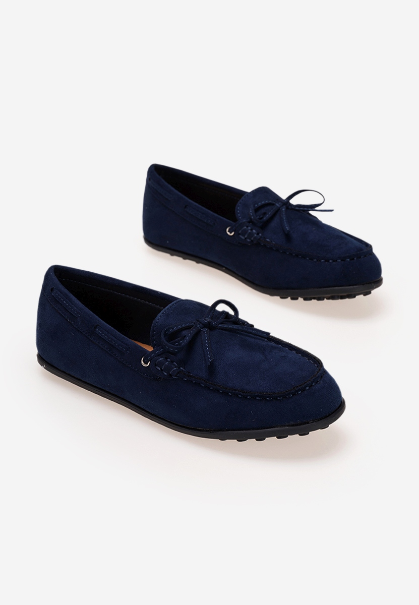 Granatowe mokasyny chłopięce Boat
