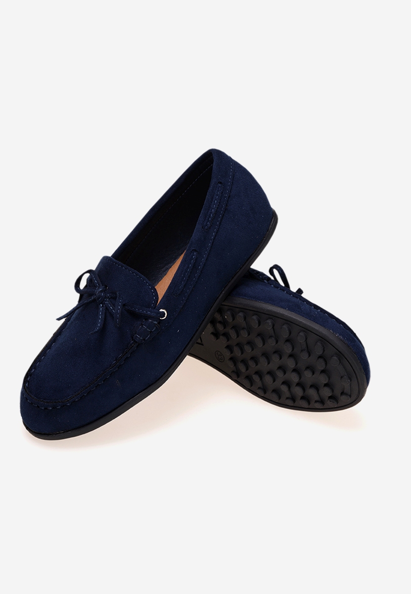 Granatowe mokasyny chłopięce Boat