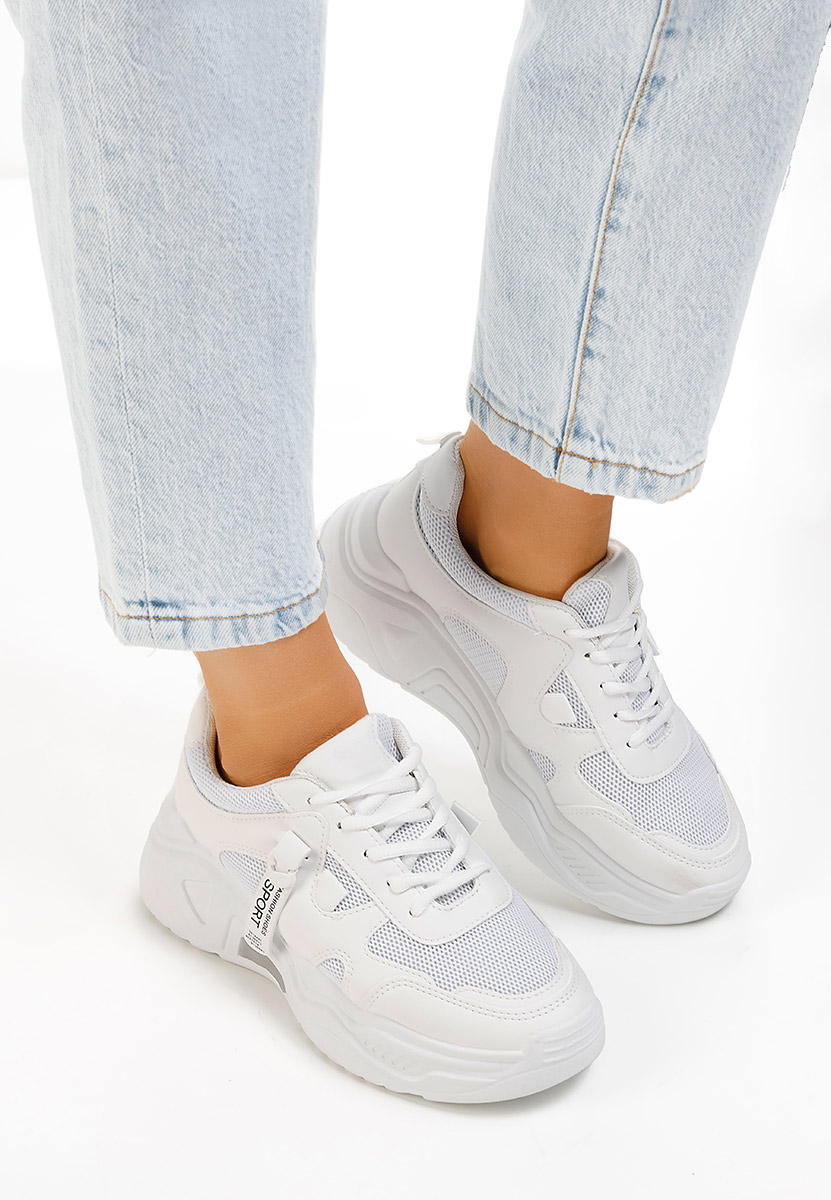 Białe sneakersy damskie Arca