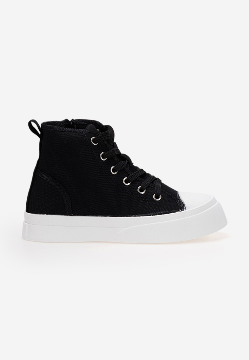 Czarne sneakersy dla dzieci Lion A