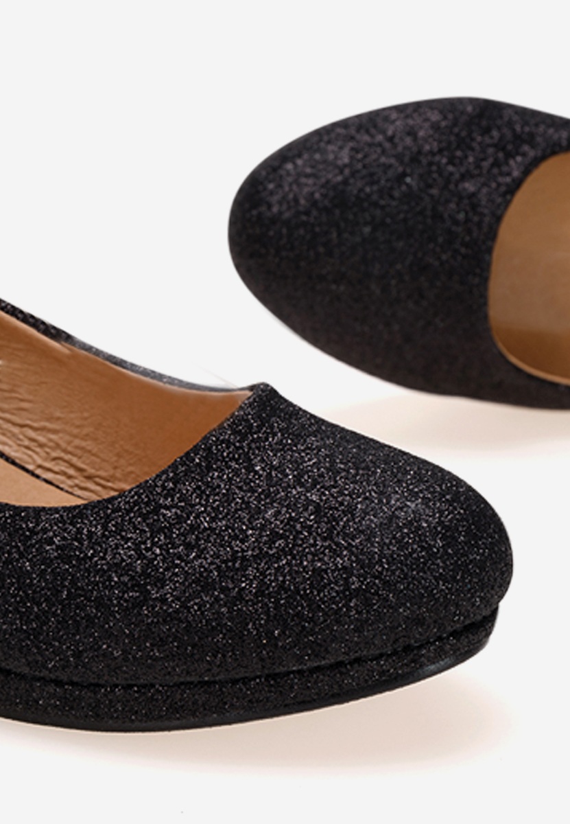 Czarne półbuty dziewczęce Fresia