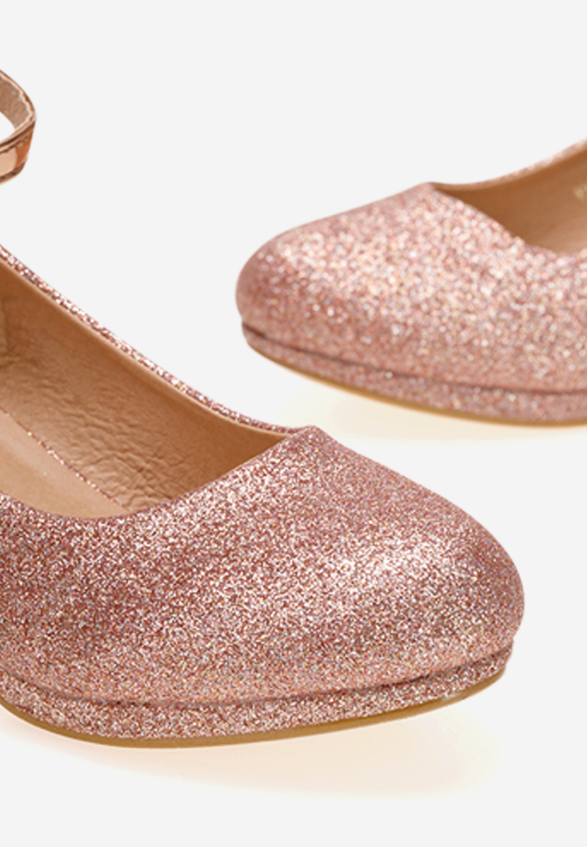 Różowe półbuty dziewczęce Fresia