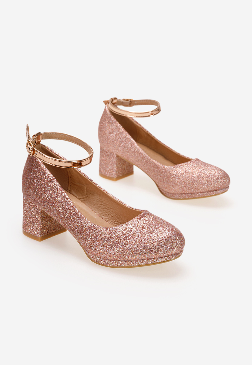 Różowe półbuty dziewczęce Fresia