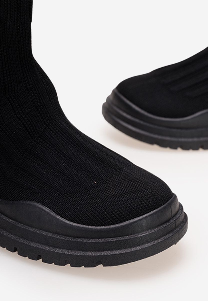 Czarne sneakersy dziewczęce Bounce A V3