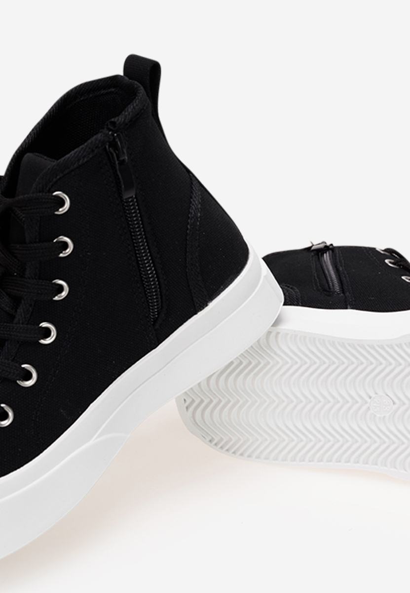 Czarne sneakersy dla dzieci Lion A